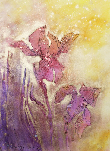 IRIS21 van Polina Ogiy, Schilderij te koop op Singulart