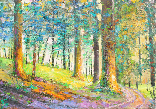 pineta di Polina Ogiy, Pittura in vendita su Singulart
