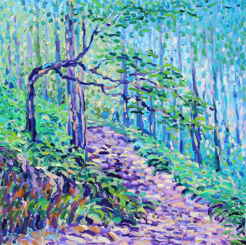 il bosco di Polina Ogiy, Pittura in vendita su Singulart