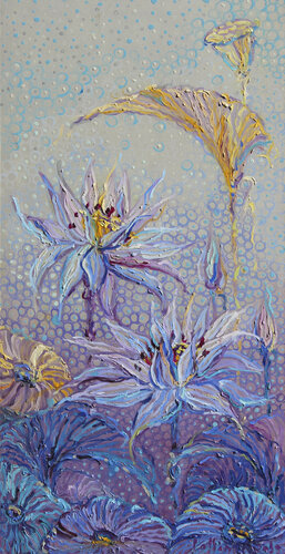 lotus argento van Polina Ogiy, Schilderij te koop op Singulart