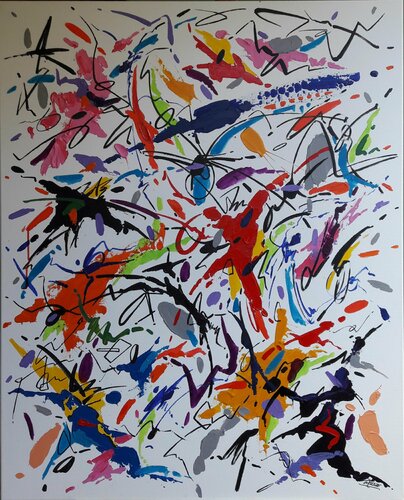 HOUGAKU MUSIC - I by Valeriano CORTÁZAR, Painting for Sale on Singulart