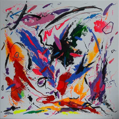 HOUGAKU MUSIC JAPAN - II van Valeriano CORTÁZAR, Schilderij te koop op Singulart