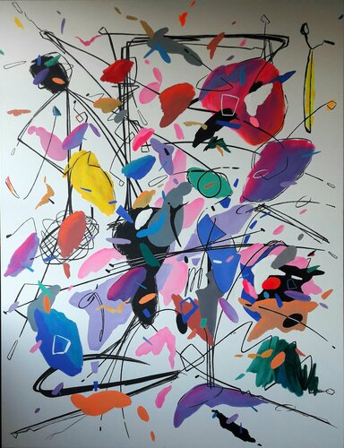 JOIE DE VIVRE (III) par Valeriano CORTÁZAR, Peinture en vente sur Singulart