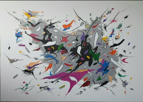 WALKIN' BY MY SIDE - BLUES di Valeriano CORTÁZAR, Pittura in vendita su Singulart