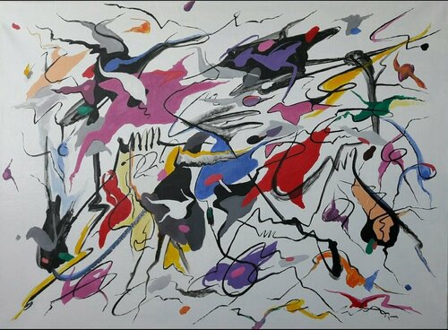 HEY, THATS NO WAY TO SAY GOODBYE di Valeriano CORTÁZAR, Pittura in vendita su Singulart