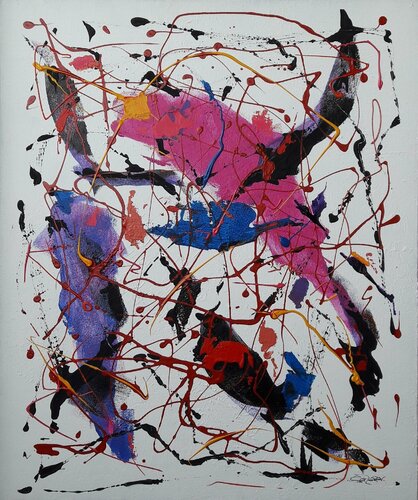 KOSMIC BLUES van Valeriano CORTÁZAR, Schilderij te koop op Singulart