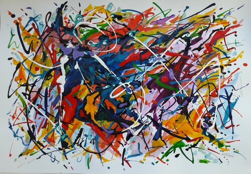 THE PARTISAN par Valeriano CORTÁZAR, Œuvre sur papier en vente sur Singulart