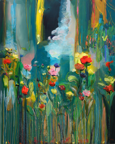 Après l'averse il en fallait du courage pour remettre en ordre ses parures, certaines telles des nippes ou des souquenilles avaient fort à faire pour leur redonner un peu de lustre. de François Pagé, Pintura a la venta en Singulart