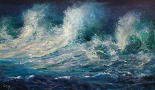 Olivier m'avait fait un signe, il fallait rentrer cela brassait trop fort ! von François Pagé, Malerei kaufen auf Singulart