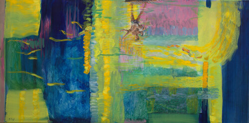 John avait pris Susan dans ses bras, sous de grands éclats de rire. Les bains forcés ne peuvent-ils pas être des moments de joie ? von François Pagé, Malerei kaufen auf Singulart