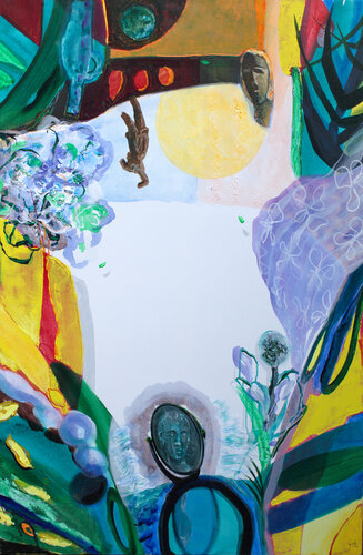 le jardin d Aubérie di François Pagé, Pittura in vendita su Singulart