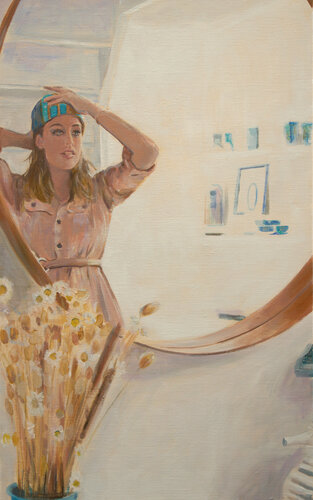 Tu plaçais ton turban de la même façon que ta mère au même âge, pourtant c'était si différent. Le temps quand il n'est plus le temps est si bouleversant. by François Pagé, Painting for Sale on Singulart