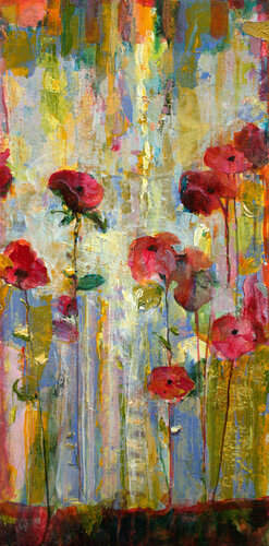 Le printemps échappé de ta main dérobait l'automne . par François Pagé, Peinture en vente sur Singulart
