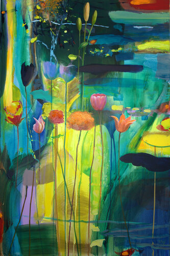 A la recherche des échos du jardin. de François Pagé, Pintura a la venta en Singulart