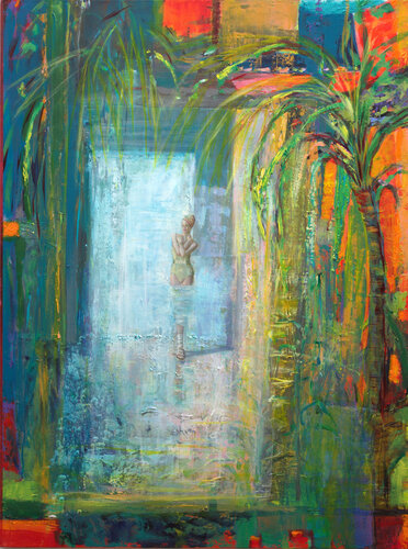 Adrienne, à vous peindre c’est presque autre chose, des anges calmes passent à travers nous. par François Pagé, Peinture en vente sur Singulart