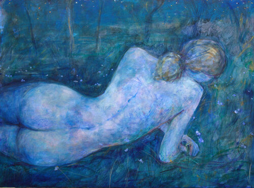 Et Tout ton corps rempli du ciel de la nuit, Lucille, quand tu comptais les bleuets, je te contais les étoiles. François Pagé