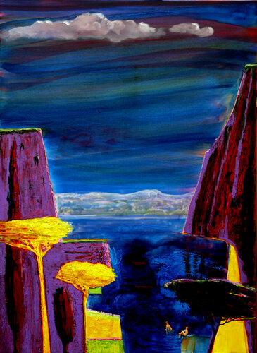 Baigneuses, la nuit. by François Pagé, 회화 for Sale on Singulart