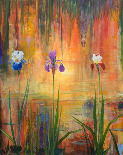 Pourtant elles avaient revêtu leurs plus beaux atours pour captiver mon regard, capturer mon cœur, mais je ne voyais que toi, même si ce n'était que ton reflet... Et si tu n'existais pas ! par François Pagé, Peinture en vente sur Singulart