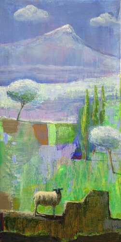 Nous nous fixions dans les yeux et il semblait me demander : « Mais pourquoi fais-tu la lumière sur moi ? von François Pagé, Malerei kaufen auf Singulart