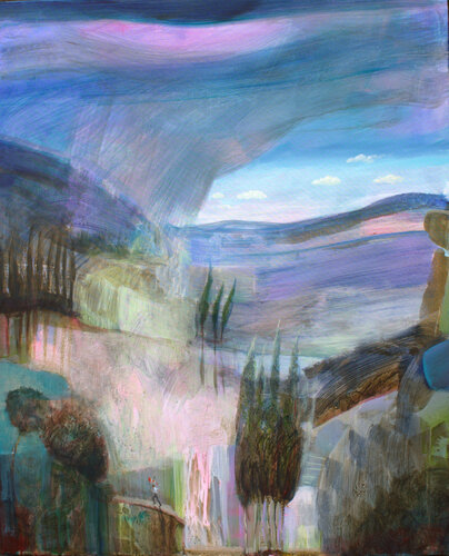 le voleur de bannière par François Pagé, Peinture en vente sur Singulart