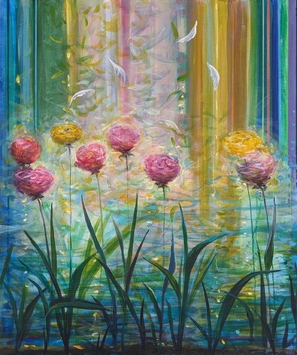 A notre rendez-vous, ton ange gardien y avait laissé quelques plumes . par François Pagé, Peinture en vente sur Singulart