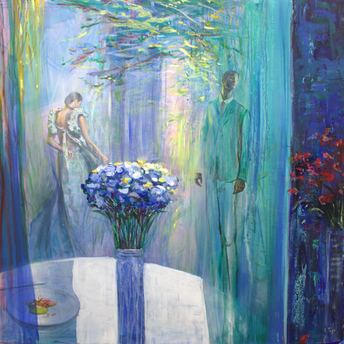 Vous lui aviez dit que comme l’amour le printemps ne reviendrait pas. Même les yeux fermés, sentez le ! von François Pagé, Malerei kaufen auf Singulart