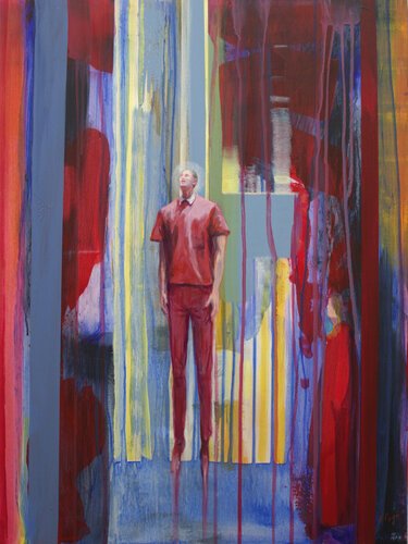 Il y eu comme un souffle inouï, puis une aspiration heureuse . La lévitation de Saint François . von François Pagé, Malerei kaufen auf Singulart