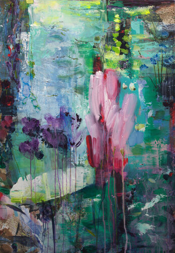 A trop vouloir aller dévorer le soleil avec ses grands éclats de rire quand le vent caressait vos robes dans les airs, toujours plus haut, quelle inconscience. by François Pagé, Painting for Sale on Singulart