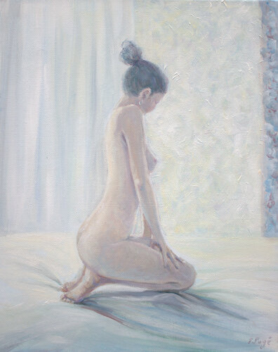 Suite Tanizaki, Minata un matin vers 7h 30 par François Pagé, Peinture en vente sur Singulart