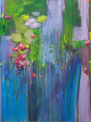 Le printemps était toujours un événement formidable, pourtant les héroïnes dans la débâcle des inondations entendaient les voix du ciel : « Soyez sans crainte car vous serez comblées de grâce ». by François Pagé, Painting for Sale on Singulart