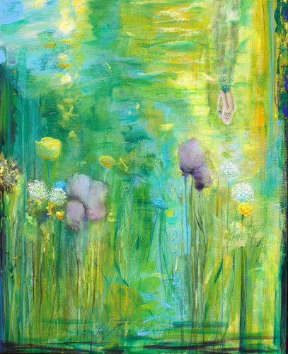 Ce jour, tu rivalises avec le soleil, je te devine par ton reflet, divine. Huile sur toile100cm x 81cm François Pagé 2024 von François Pagé, Malerei kaufen auf Singulart