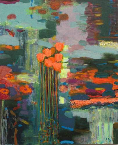 Héroïnes, il en fallait du courage pendant les inondations pour se hisser jusqu'au ciel et embrasser le soleil par quelques exploits muets. de François Pagé, Pintura a la venta en Singulart