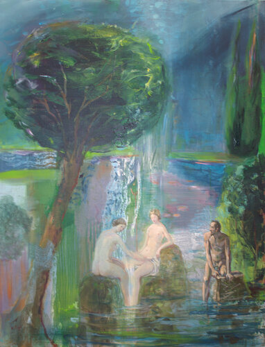 Satyre épiant Jupiter et Callisto von François Pagé, Malerei kaufen auf Singulart