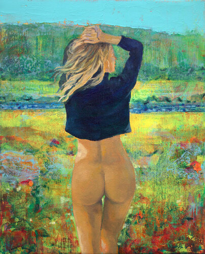 Les jours heureux. Sub specie æternitatis : " Sous l'aspect de l'éternité " par François Pagé, Peinture en vente sur Singulart