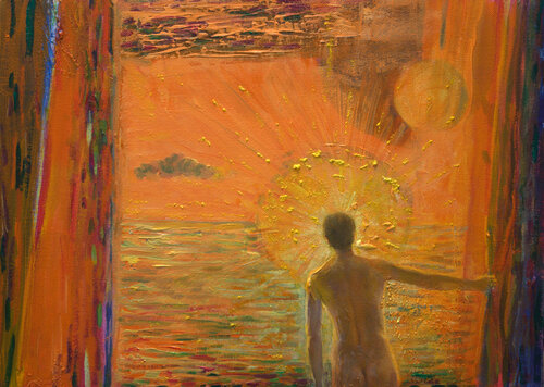 Le grand soir, le chant des abeilles. by François Pagé, Painting for Sale on Singulart