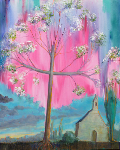 L'arbre éternel de Saint François de l’espérance ; Pacem in Terris. von François Pagé, Malerei kaufen auf Singulart