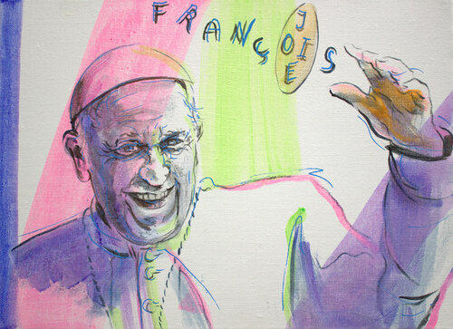 François, joie! je suis si fier de porter ton nom. von François Pagé, Malerei kaufen auf Singulart