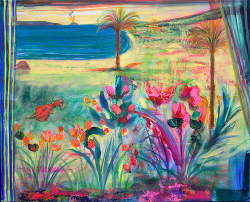 Pour notre première rencontre, tu avais choisi l'été pérenne, absolument, d'avant les dieux et du temps. van François Pagé, Schilderij te koop op Singulart