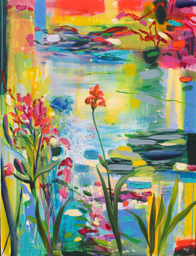Pour le dernier printemps, tu étais la seule à avoir défié l'autan , mon unique héroïne. van François Pagé, Schilderij te koop op Singulart