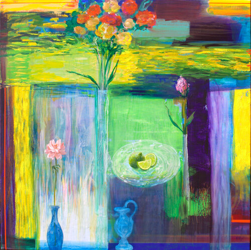 Au bord de ta fenêtre, vers le jardin, la vie toujours se tisse car toute chose dans ton cœur demeure. François Pagé