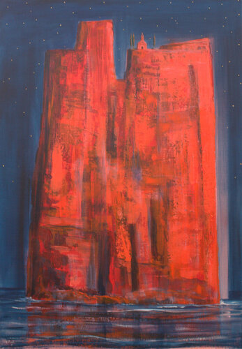 Mais dites-moi, chapelle, miel nourricier de l’espérance: "Y a-t-il des conquêtes inutiles? " von François Pagé, Malerei kaufen auf Singulart