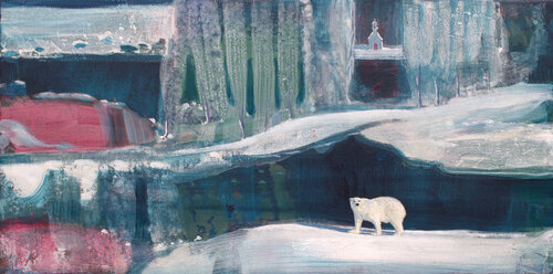 Alors que le nuit silencieuse tapissait le paysage, une voix abyssale comme celle d'un conte ancien me dit: Mais pourquoi fais-tu la lumière sur moi? di François Pagé, Pittura in vendita su Singulart