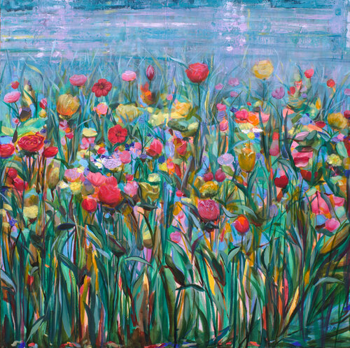 Mais approchez! ne craignez rien! Et comme les mots ne suffisent pas, sentez bien comme je vous aime. by François Pagé, 油畫 for Sale on Singulart