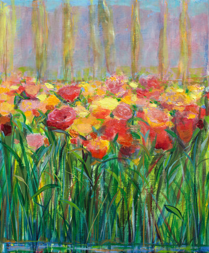 Mais reste, aimable printemps car trop vite tu t’éclipses ! Nous n'avons jamais trop de cœur, vraiment. de François Pagé, Pintura a la venta en Singulart