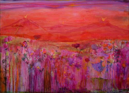 Le paysage portait sur la pointe de ton pied toute la légèreté désirée. Tout en restant courtois quelques volcans toussotaient pour se faire remarquer. François Pagé