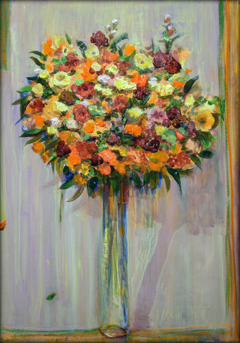 Tu avais laissé mille secrets dans chacune de ces fleurs et moi si incertain à déchiffrer ces indicibles clameurs. van François Pagé, Schilderij te koop op Singulart