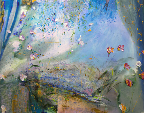 Je voyais bien que les hirondelles volaient bas en suivant les nuées de moucherons ; puis en un instant précis, un coup de vent balaya les fleurs comme une explosion fatale. La déroute. François Pagé