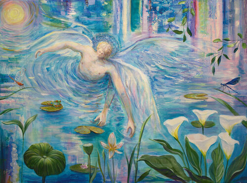 C'était un matin qui n'en finissait pas, c'était la lumière d'un matin éternel comme l'amour que j'avais pour toi. par François Pagé, Peinture en vente sur Singulart
