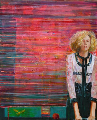 L'instant précis où Mathilde me dit : Que pensez-vous de ma dernière acquisition ? von François Pagé, Malerei kaufen auf Singulart