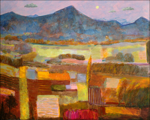 Dans le ciel la lune comme une hostie non bénite, un astre blanc et sa lumière molle, jouait les cadrans mendiants pour rallumer le jour. L'automne tapissait le paysage, tavelait les champs et les mousses blotties de lumières flamandes. François Pagé